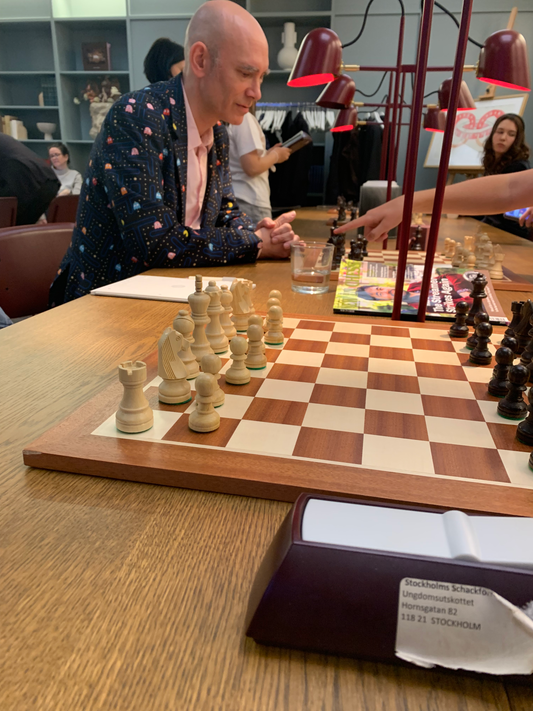 Jon Manker, Creative Director, at chess tournament